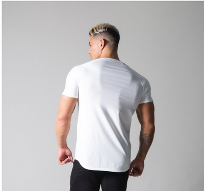 Playera Clásica de Cuello Redondo Manga Corta Color Liso para Hombre - Image 14