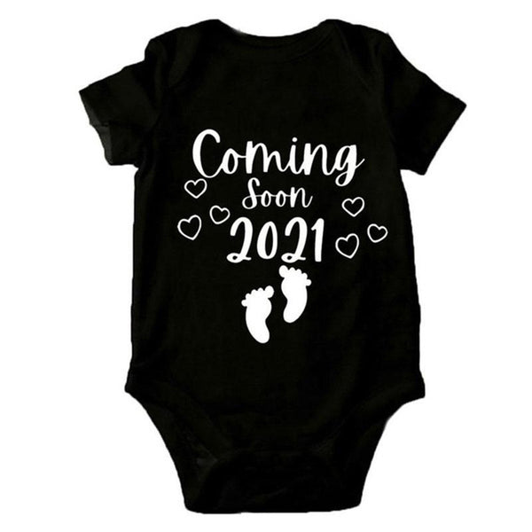 Enterizo Corto para Bebé con Estampado de Letras