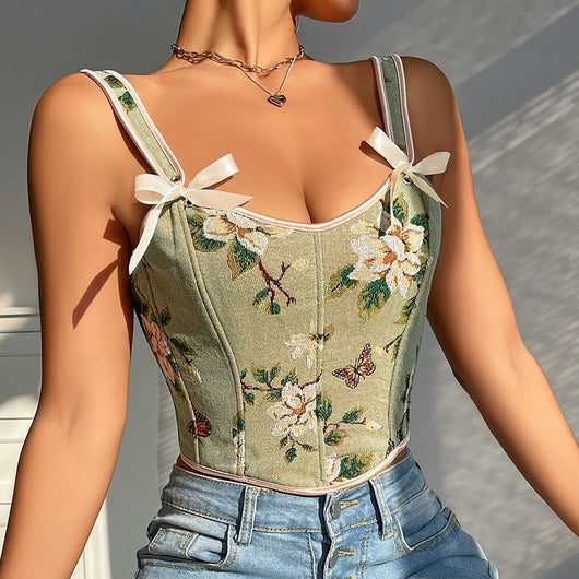 Chaleco Vintage Floral Estilo Europeo y Francés - Image 28