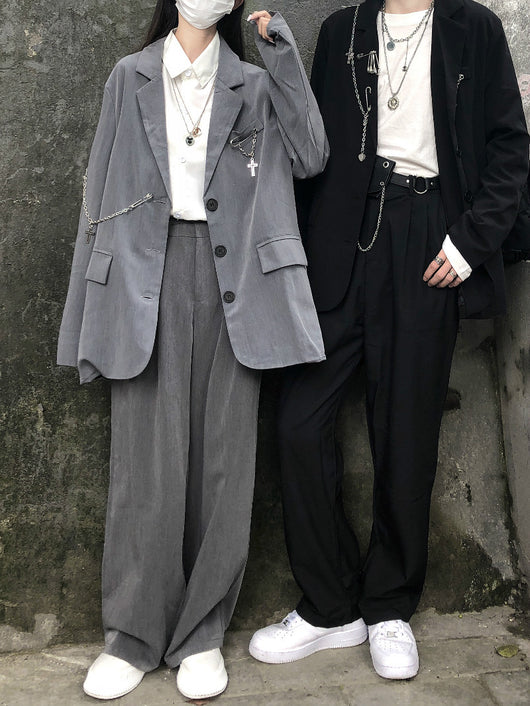 Traje Suelto de Dos Piezas para Mujer - Pantalón Holgado - Image 10