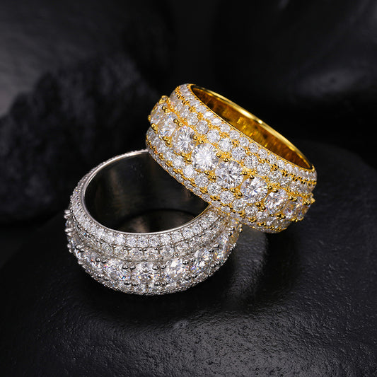 Anillo de Plata Esterlina 925 con Mosonita