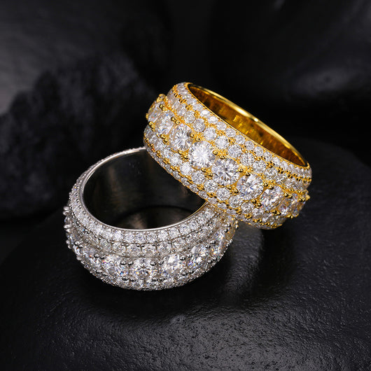 Anillo de Plata Esterlina 925 con Mosonita