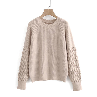 Suéter Tejido Holgado con Mangas Farol - Estilo Relajado y Moderno - Image 10