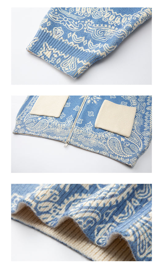 Cardigan Tejido Suelto Flor de Cashew - Suéter Casual Versátil - Image 12