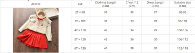 Conjunto Infantil Estilo Occidental: Cardigan Tejido + Falda para Niñas Otoño - Image 6