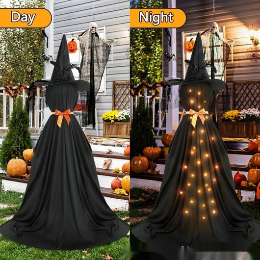 Fantasma LED Luminoso Negro con Moño Decorativo - Image 14