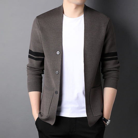 Suéter Versátil de Punto Liso para Hombre - Oficina y Casual - Image 2