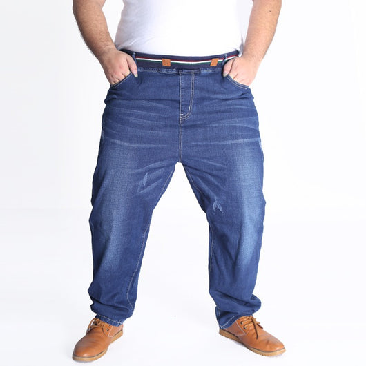 Jeans Talla Grande Cintura Elástica Holgados Modernos - Image 9