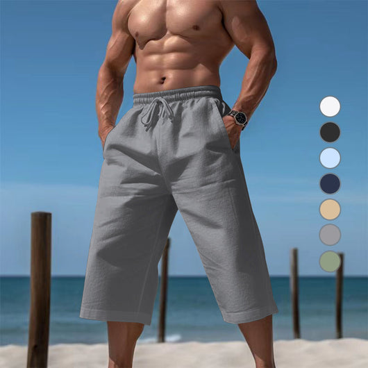 Pantalones Capri Casuales Transpirables para Hombre - Image 4