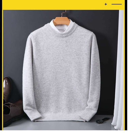 Suéter Ajustado de Cuello Redondo para Hombre - Base Térmica Tejida - Image 10