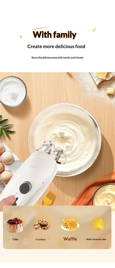 Batidora Eléctrica de Mano con Doble Batidor para Crema - Image 10