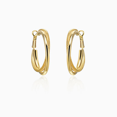 Aretes Redondos Retro Francés con Textura Esmerilada - Diseño Minimalista Versátil - Image 6