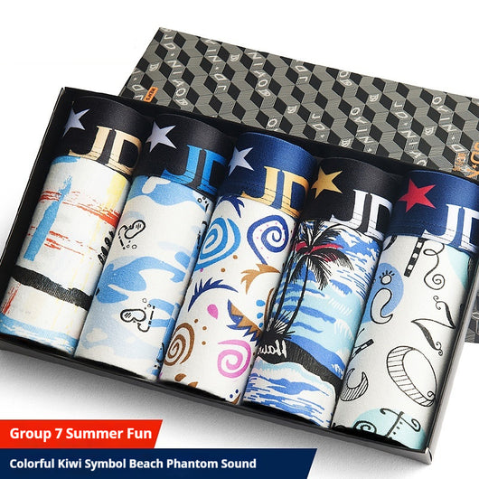 Bóxers de Algodón Estampado Transpirables para Hombre - Image 11