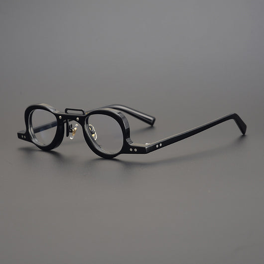 Gafas de Montura Redonda Pequeña Artesanal para Miopía - Image 3