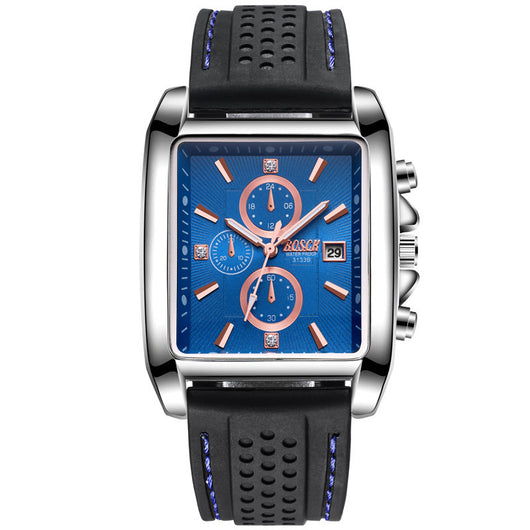 Reloj de Acero Inoxidable con Correa Cuadrada para Hombre - Image 6