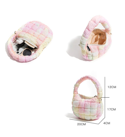 Bolso Nube Acolchado con Pliegues - Cartera de Nylon Puff - Image 10