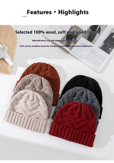 Gorro de Lana Gruesa Tejido para Otoño e Invierno - Image 18
