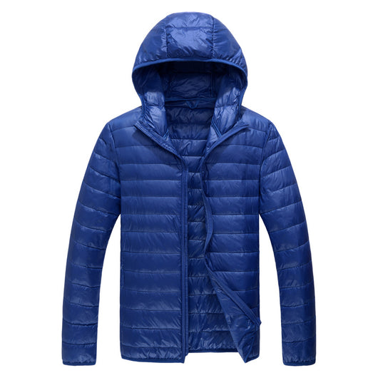 Chaqueta Puffer Ultraligera con Capucha - Abrigo de Plumas de Pato Slim Fit para Invierno - Image 6