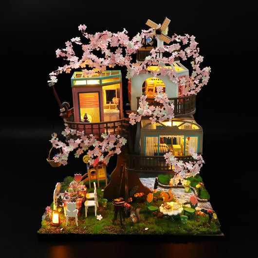 Casa de Árbol Sakura: Puzzle 3D de Madera Artesanal con Sonido Estéreo - Image 2