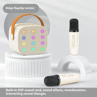 Parlante Bluetooth Mini con Luces LED y Micrófono Inalámbrico para Niños - Image 10