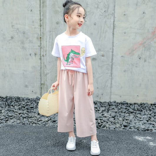 Conjunto Dos Piezas Estilo Occidental: Pantalón Ancho y Blusa Manga Corta - Image 12