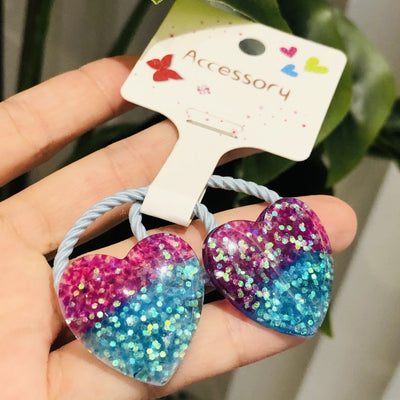 Lazo para Cabello de Niña con Brillantina de Estrella y Luna - Image 15
