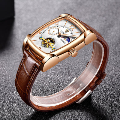 Reloj Mecánico Cuadrado con Tourbillon para Hombre - Image 8
