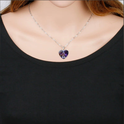 Collar con Dije de Corazón del Zodiaco para Mujer