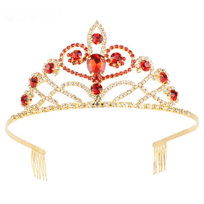 Corona Dorada de Novia Estilo Europeo y Americano - Diadema de Lujo - Image 9