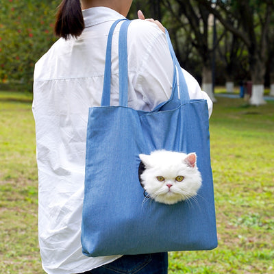 Bolsa Transportadora Canvas para Gatos con Compartimento para Pañales - Image 8
