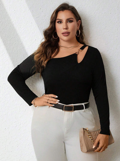 Blusa Manga Larga Slim Fit con Detalles Calados - Image 7