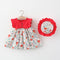 Vestido Infantil Floral de Verano con Mangas Volantes