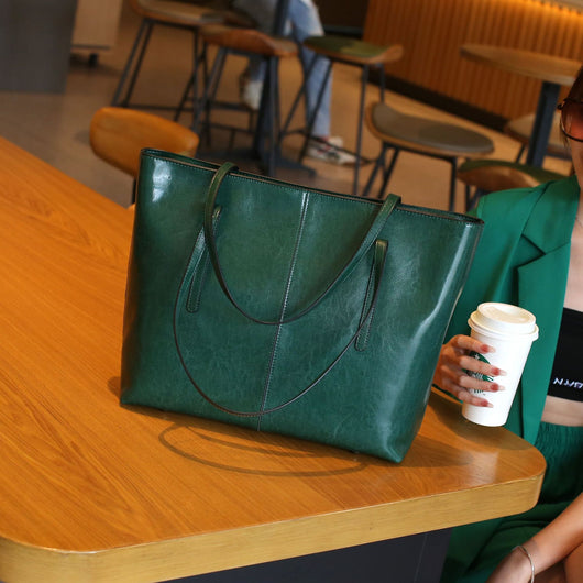 Bolso Tote de Cuero Encerado para Mujer - Bolsa de Hombro Elegante y Versátil - Image 21
