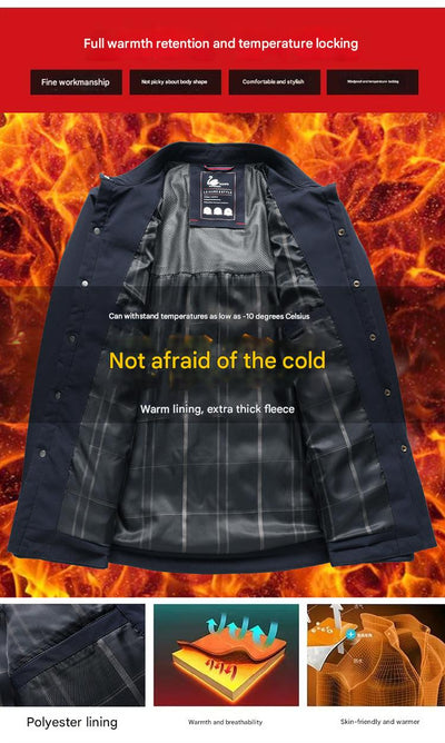 Chaqueta Acolchada Corta para Hombre - Abrigo Cálido y Elegante para Otoño Invierno - Image 10