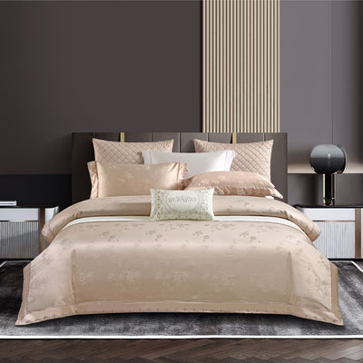 Juego de Cama Algodón Puro Jacquard Europeo 4 Piezas Lujo - Image 10