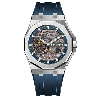 Reloj Mecánico Automático Luminoso con Correa de Silicona Hueca - Image 8