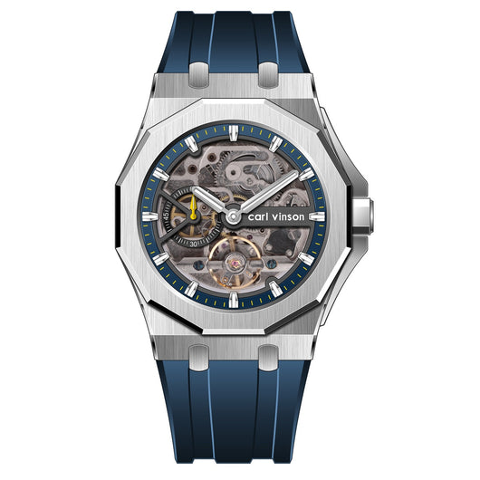 Reloj Mecánico Automático Luminoso con Correa de Silicona Hueca - Image 8