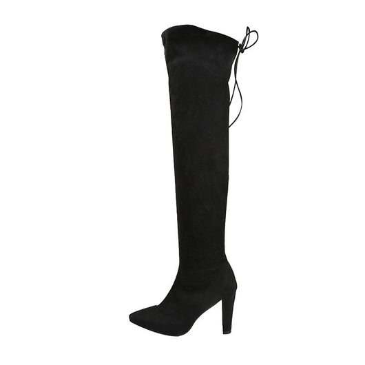 Botas Altas Stretch con Tacón y Punta Afilada - Image 11