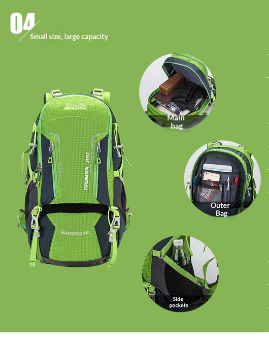 Mochila de Campamento Impermeable de Gran Capacidad - Image 13