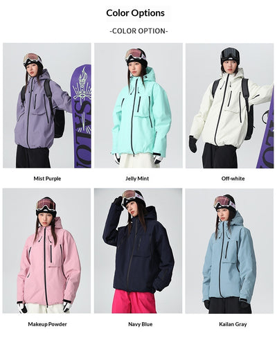 Chaqueta de Snowboard Impermeable para Mujer con Costuras Selladas - Image 25