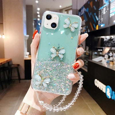 Funda para Teléfono con Mariposa Brillo Epoxi Suave - Image 19