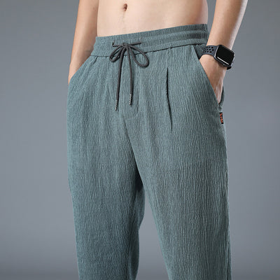 Pantalones Casuales Sueltos de Algodón y Lino Trend Ice Silk - Image 19