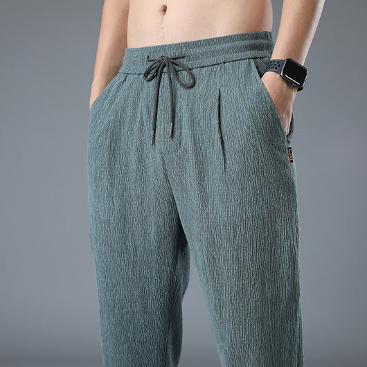 Pantalones Casuales Sueltos de Algodón y Lino Trend Ice Silk - Image 19