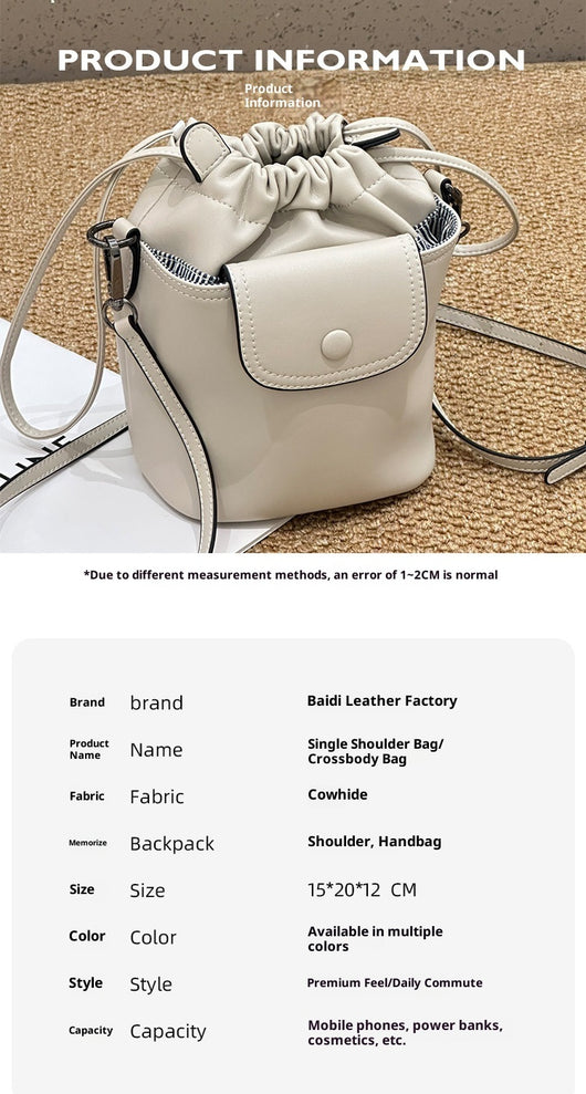 Bolsa Crossbody Bucket con Cordón Cortex para Mujer - Image 10
