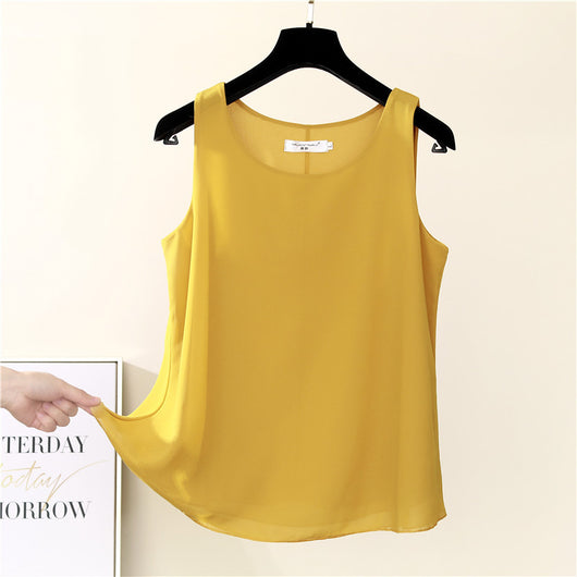 Blusa de Gasa con Top sin Mangas - Image 4