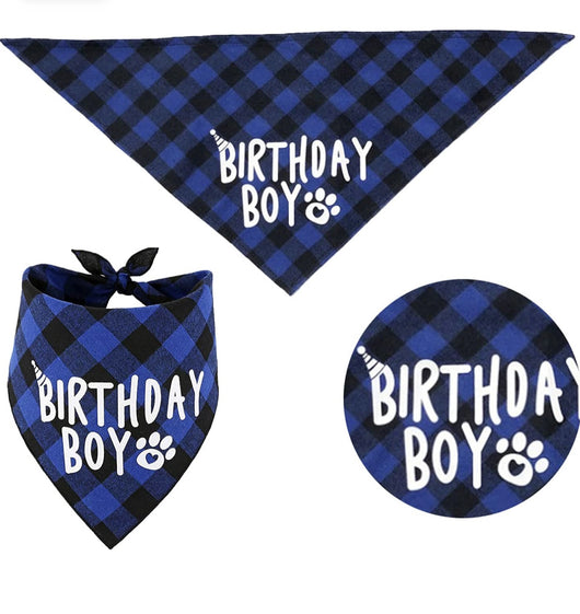 Pañuelo Triangular Escocés para Cumpleaños de Mascotas - Image 7