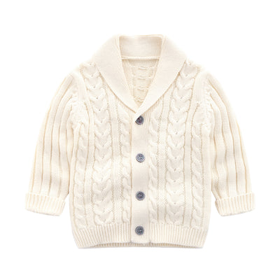 Cardigan Tejido Simple para Bebé - Abrigo Suave y Cómodo - Image 3