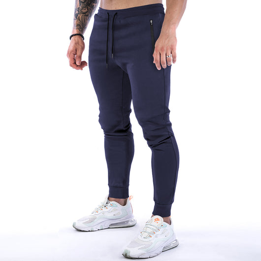 Pantalones Deportivos Hombre Ajuste Europeo Americano Color Sólido - Image 13