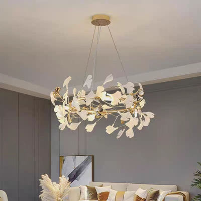 Lámpara Colgante Ginkgo de Cerámica para Comedor y Dormitorio - Image 11