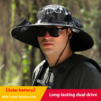 Sombrero Solar con Ventilador USB - Protección y Comodidad para Actividades Outdoor - Image 15